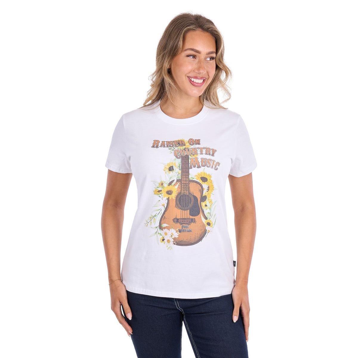 Pure Western Womens Amber S/S Tee (P6S2598280) White