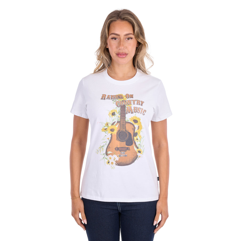 Pure Western Womens Amber S/S Tee (P6S2598280) White