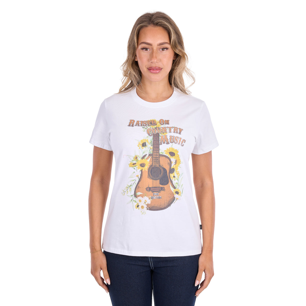 Pure Western Womens Amber S/S Tee (P6S2598280) White