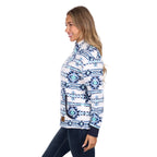 Pure Western Womens Briana 1/4 Zip Pullover Jumper (P6W2593217) Multi