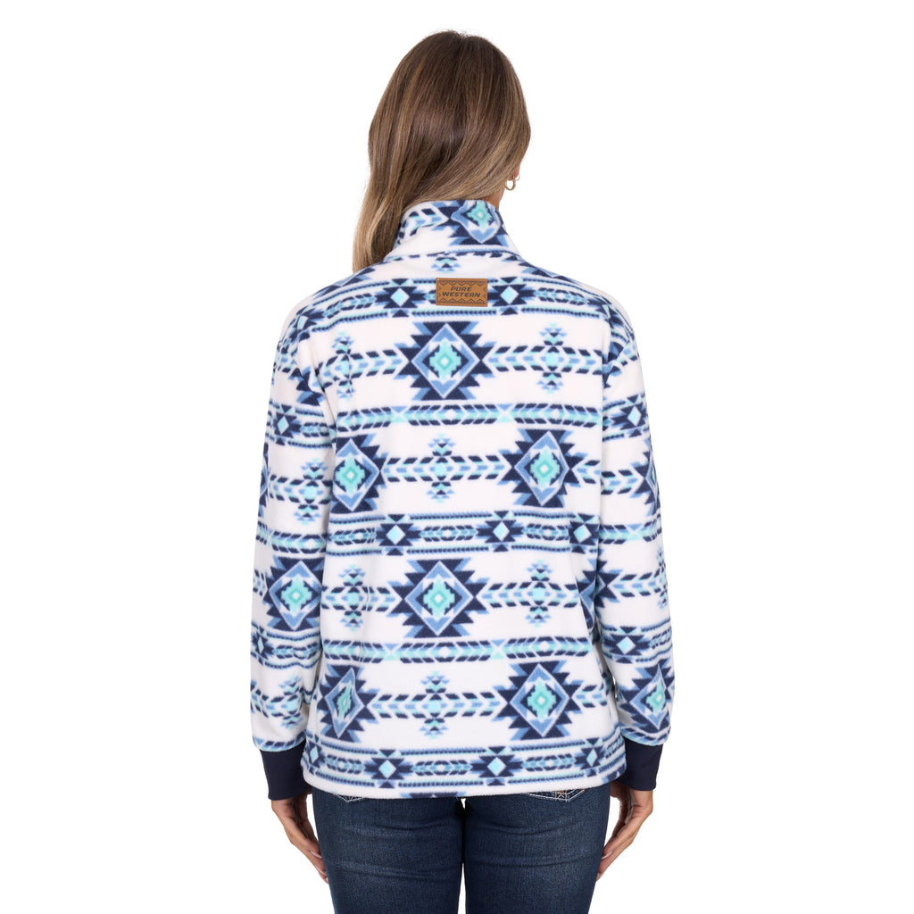 Pure Western Womens Briana 1/4 Zip Pullover Jumper (P6W2593217) Multi