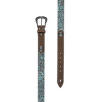 Pure Western Womens Brielle Belt (P6W2932BLT) Tan/Turquoise