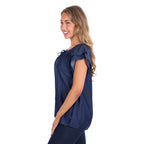 Pure Western Womens Connie Sleeveless Blouse (P6S2506263) Dark Denim