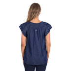 Pure Western Womens Connie Sleeveless Blouse (P6S2506263) Dark Denim