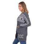 Pure Western Womens Cora Cardigan (P6W2596230) Charcoal Marle