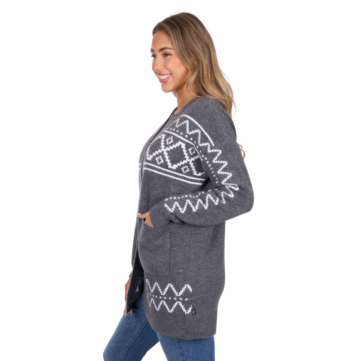 Pure Western Womens Cora Cardigan (P6W2596230) Charcoal Marle