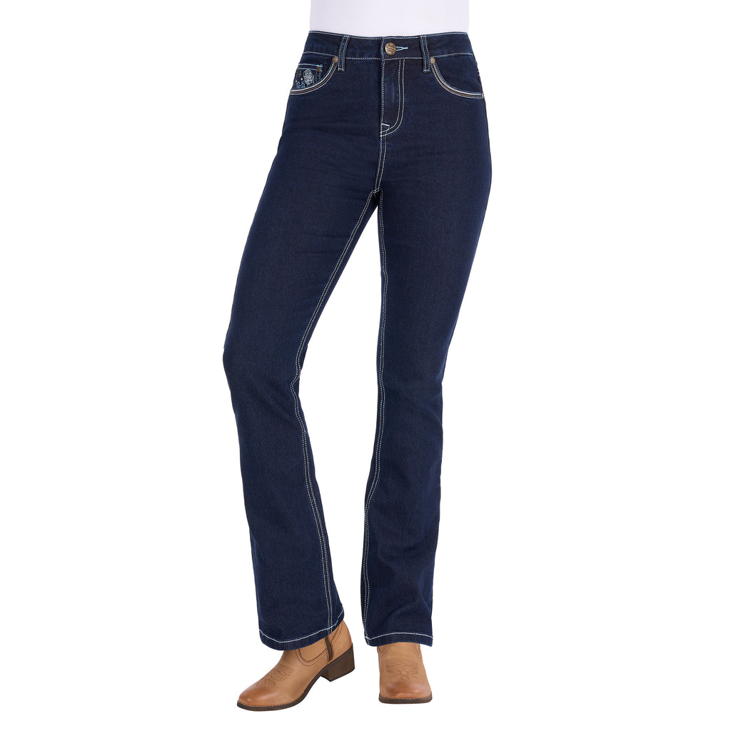 Pure Western Womens Daph Hi Rise Bootcut Jeans 30 Leg (PCP2213422) Dark Ink