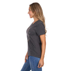 Pure Western Womens Destiny S/S Tee (P6W2598211) Charcoal Marle