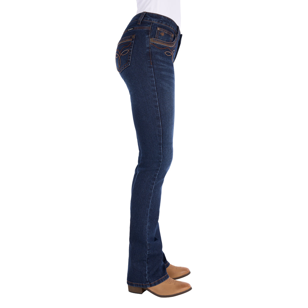 Pure Western Womens Eden Bootcut Jeans 34 Leg (PCP2208335) Evening Sky