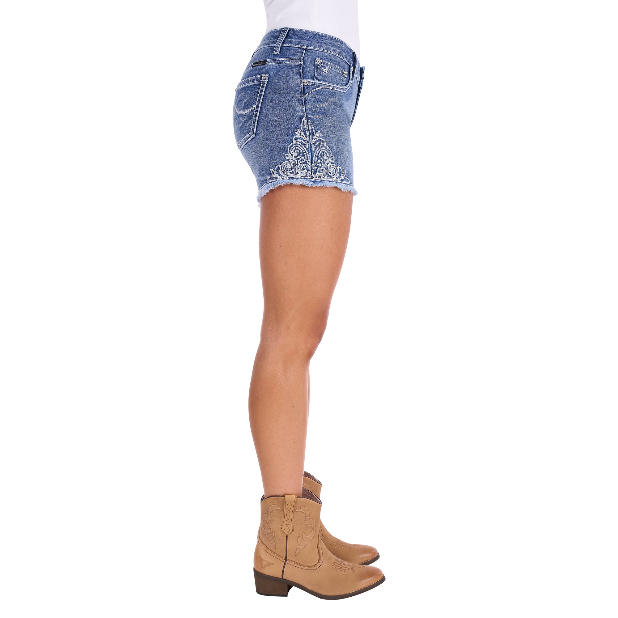 Pure Western Womens Ember Shorts (PCP2305337) Summer Sky
