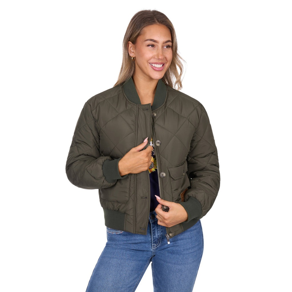 Pure Western Womens Emelia Jacket (P6W2700221) Green