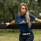 Pure Western Womens Holly S/S Tee (P6S2598277) Navy