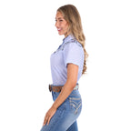 Pure Western Womens Kara S/S Shirt (P6S2146256) Blue/White
