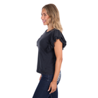 Pure Western Womens Leah S/S Tee (P6S2501266) Washed Black