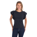 Pure Western Womens Leah S/S Tee (P6S2501266) Washed Black