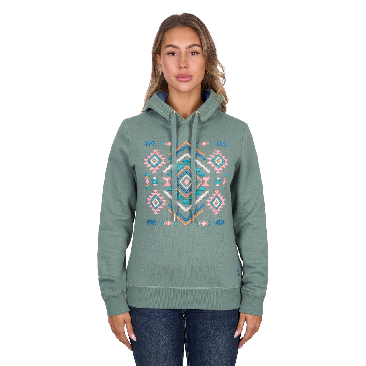 Pure Western Womens Libbie Hoodie (P6W2501213) Green