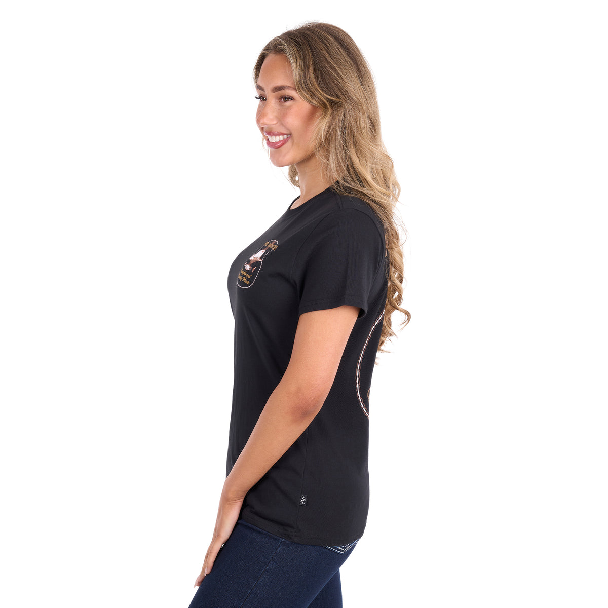 Pure Western Womens Misty S/S Tee (P6S2598282) Black