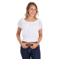 Pure Western Womens Montana S/S Blouse (P6S2510324) White