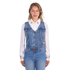 Pure Western Womens Natasha Vest (P6S2508268) Chambray