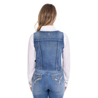 Pure Western Womens Natasha Vest (P6S2508268) Chambray