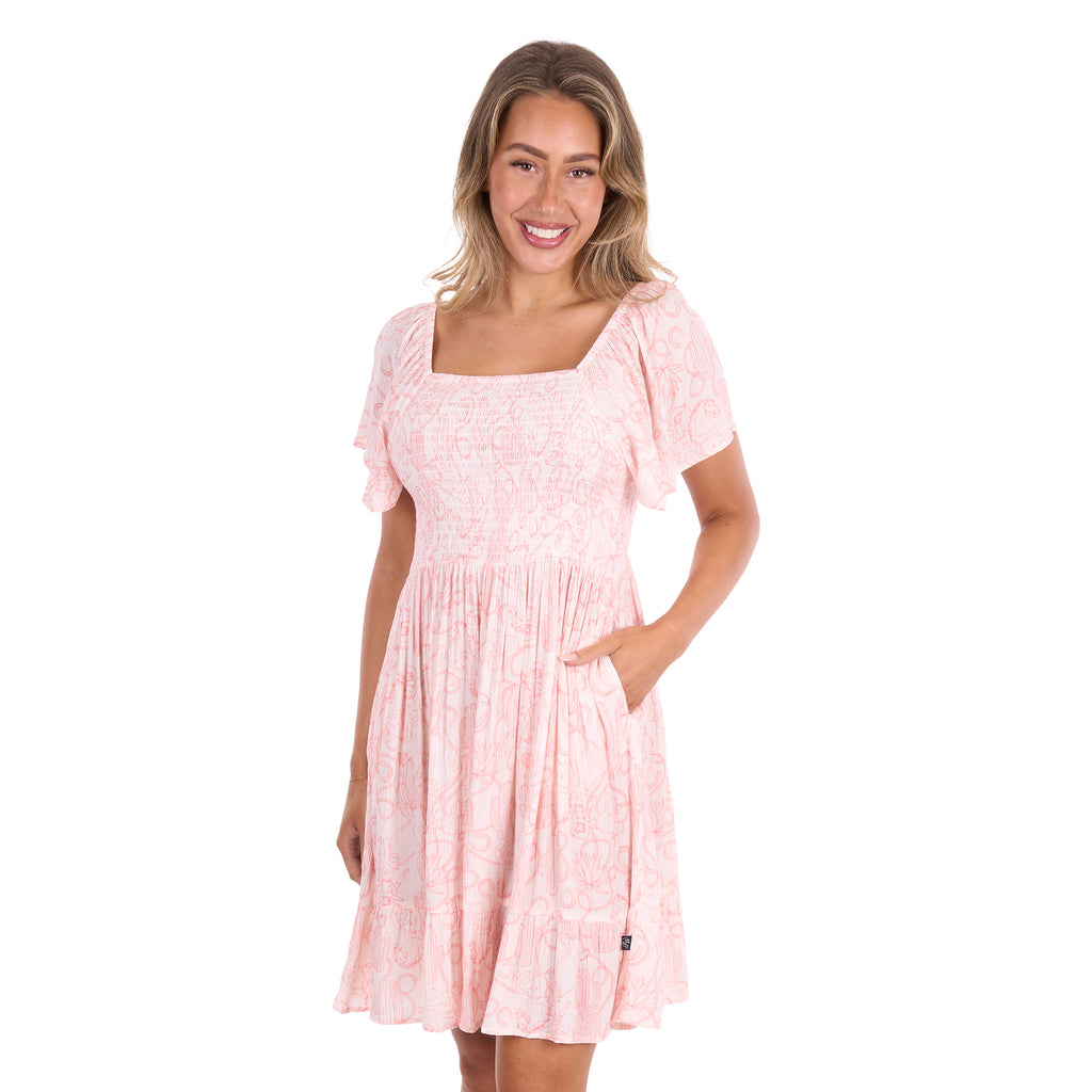 Pure Western Womens Sara S/S Dress (P6S2409270) Cream