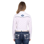 Pure Western Womens Shawna L/S Shirt (P6W2127198) Ivory