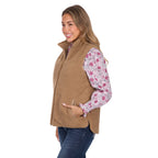 Pure Western Womens Sherri Reversible Vest (P6W2606222) Tan