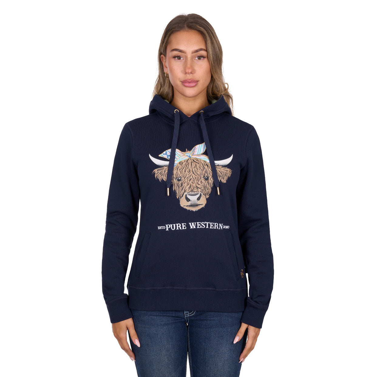 Pure Western Womens Tania Hoodie (P6W2501215) Navy