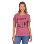 Pure Western Womens Trinity S/S Tee (P6W2598206) Raspberry