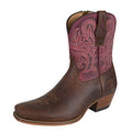 Pure Western Womens Vegas Western Boots (PCP28523) Oily Brown/Plum