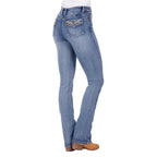 Pure Western Womens Nina Hi Rise Bootcut Jeans - 34 Leg (PCP2213607) Moonshine
