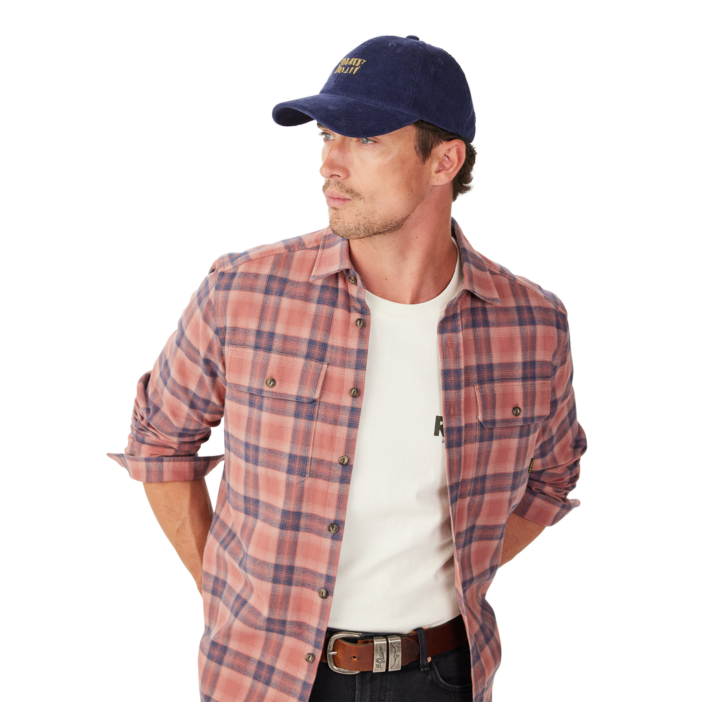 R.M.Williams Branded Cord Cap (ACX9OCR07) French Navy