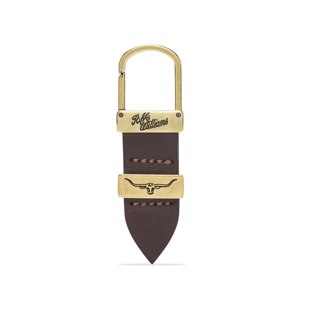 R.M.Williams Drover Keyfob (CKS4ACH01) Chestnut
