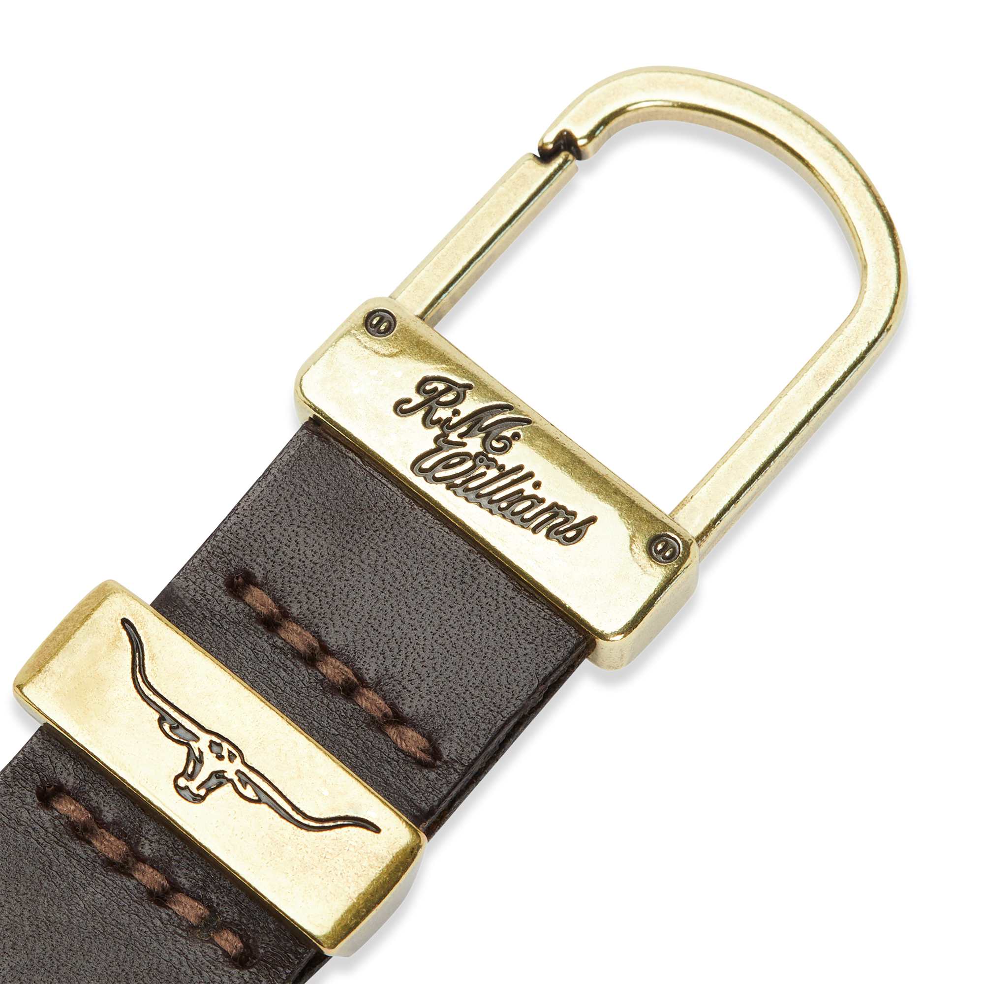 R.M.Williams Drover Keyfob (CKS4ACH01) Chestnut