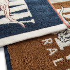 R.M.Williams  Heritage Face Towel 2 Pack (LSXCOCO01) Navy/Brown