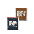 R.M.Williams  Heritage Face Towel 2 Pack (LSXCOCO01) Navy/Brown