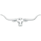 R.M.Williams Longhorn Decal Sticker (CG205) Silver