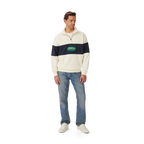 R.M.Williams Unisex 90s Logo 1/4 Zip Jumper (KZU00BB01) Ecru