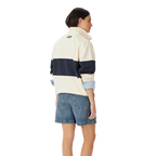 R.M.Williams Unisex 90s Logo 1/4 Zip Jumper (KZU00BB01) Ecru