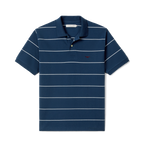 R.M.Williams Mens Albany Stripe Polo (KP210QS10) Vintage Blue
