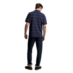 R.M.Williams Mens Ashfield Stripe Polo (KP210QS12) Vintage Blue