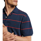 R.M.Williams Mens Ashfield Stripe Polo (KP210QS12) Vintage Blue