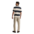 R.M.Williams Mens Balmain Stripe Polo (KP210QS13) Ecru/Navy