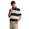 R.M.Williams Mens Balmain Stripe Polo (KP210QS13) Ecru/Navy