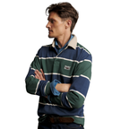 R.M.Williams Mens Balmain Stripe Rugby (KR200RJ19) Pine/Blue