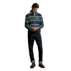 R.M.Williams Mens Balmain Stripe Rugby (KR200RJ19) Pine/Blue