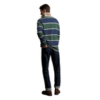R.M.Williams Mens Balmain Stripe Rugby (KR200RJ19) Pine/Blue