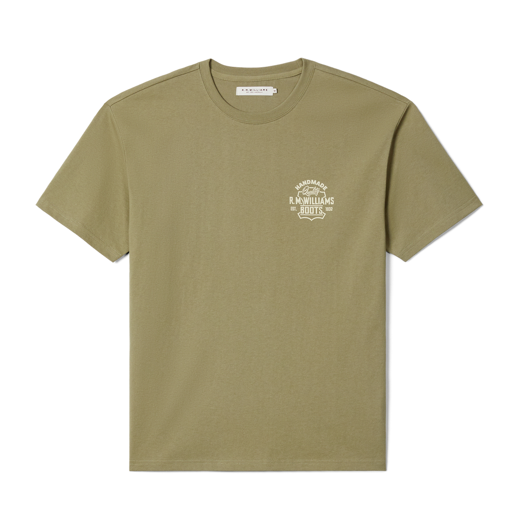 R.M.Williams Unisex Boots S/S Tee (KDU10JE08) Sage