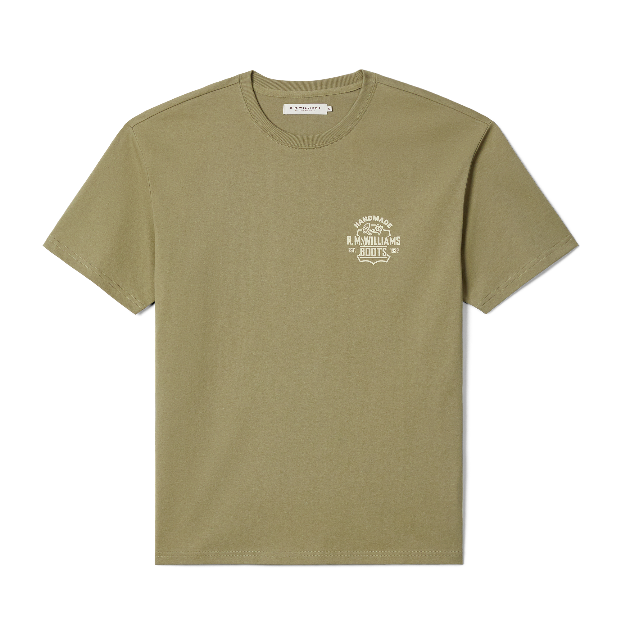 R.M.Williams Unisex Boots S/S Tee (KDU10JE08) Sage