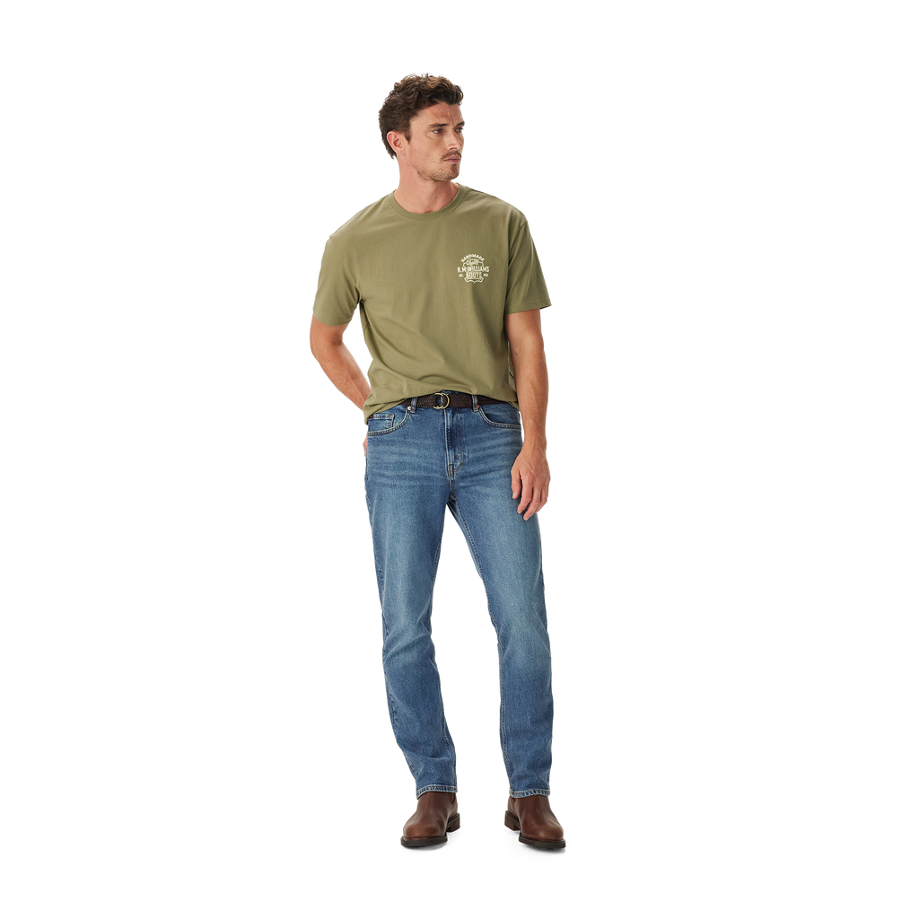 R.M.Williams Unisex Boots S/S Tee (KDU10JE08) Sage